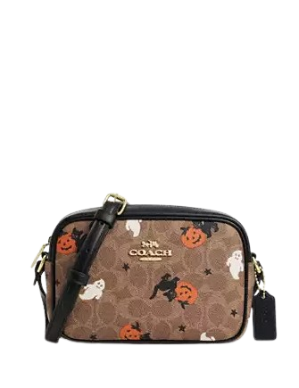 Coach Mini Jamie Camera Bag In Signature Canvas With Halloween Print Brixton Baker