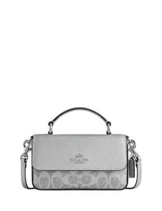 Coach Mini Josie Top Handle Bag In Signature Canvas | Brixton Baker
