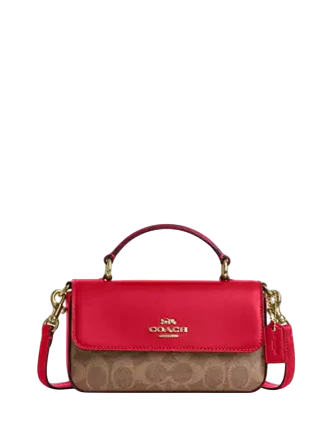 Coach Mini Josie Top Handle Bag In Signature Canvas | Brixton Baker Coach Mini Josie Top Handle Bag In Signature Canvas | Brixton Baker
