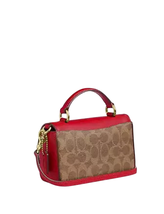 Coach Mini Josie Top Handle Bag In Signature Canvas | Brixton Baker