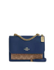 Coach Mini Klare Crossbody Bag In Signature Canvas Deep Blue Tan