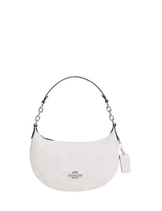 Coach Mini Payton Bag In Signature Canvas White Chalk