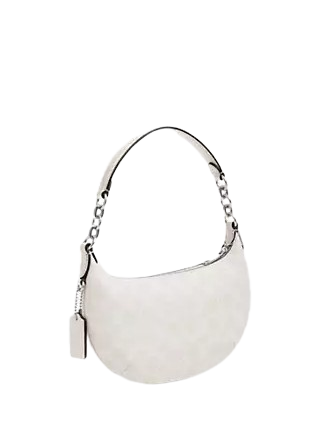 Coach Mini Payton Bag In Signature Canvas White Chalk