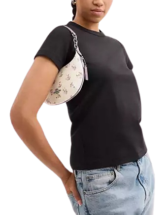 Coach Mini Payton Bag With Floral Print Chalk