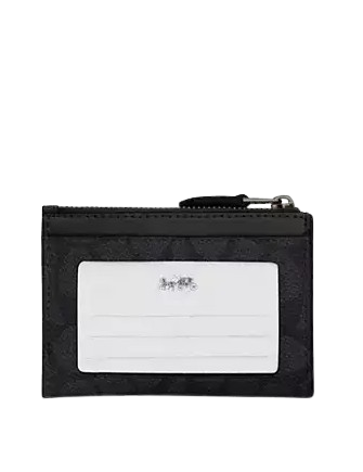 Coach Mini Skinny Id Case In Signature Canvas | Brixton Baker Coach Mini Skinny Id Case In Signature Canvas | Brixton Baker