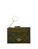 Coach Mini Skinny Id Case In Signature Canvas Olive