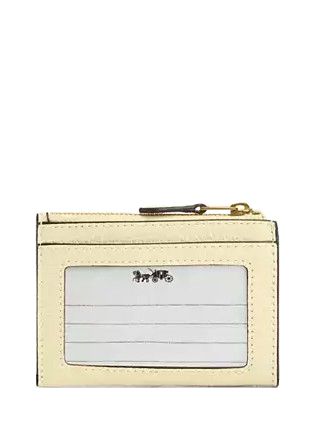 Coach Mini Skinny Id Case With Crystal Moonlight