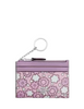 Coach Mini Skinny Id Case With Floral Print  Lilac