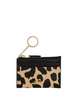 Coach Mini Skinny Id Case With Leopard Print