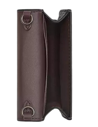 Coach Mini Wallet On A Chain With Rivets Black