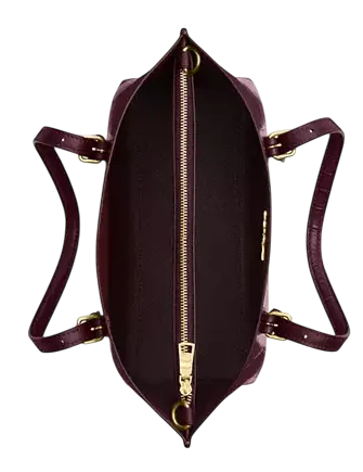 Coach Mollie Tote Bag 25 Dark Wine