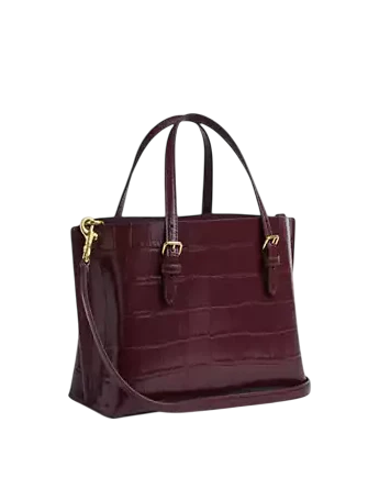 Coach Mollie Tote Bag 25 Dark Wine