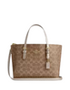 Coach Mollie Tote Bag 25 In Signature Canvas Tan Light Champagne
