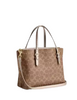 Coach Mollie Tote Bag 25 In Signature Canvas Tan Light Champagne