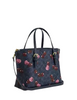 Coach Mollie Tote Bag 25 In Signature Canvas With Cherry Print Denim