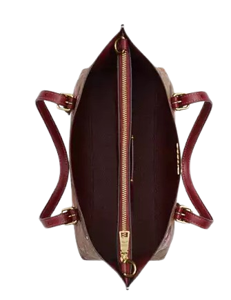 Coach Mollie Tote Bag 25 In Signature Canvas With Cherry Print Tan