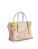 Coach Mollie Tote Bag 25 In Signature Canvas With Floral Print Sand