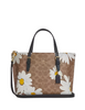 Coach Mollie Tote Bag 25 In Signature Canvas With Floral Print Tan