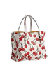 Coach Mollie Tote Bag 25 With Cherry Print