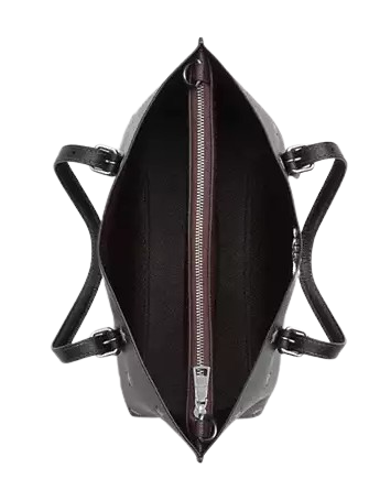 Coach Mollie Tote Bag 25 With Star Print Black