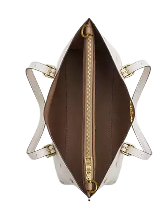 Coach Mollie Tote Bag 25 With Star Print Chalk