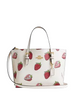 Coach Mollie Tote Bag 25 With Strawberry Print Chalk