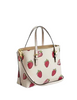 Coach Mollie Tote Bag 25 With Strawberry Print Chalk