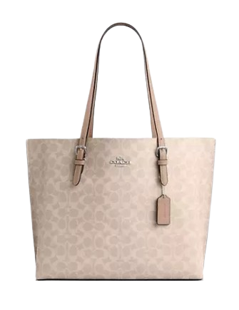 Coach mollie tote taupe hotsell