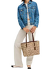 Coach Mollie Tote Bag In Signature Canvas With Shell Print Sand