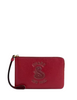 Coach New Year Corner Zip Wristlet With Snake Graphic Ruby