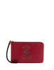 Coach New Year Corner Zip Wristlet With Snake Graphic Ruby
