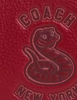Coach New Year Corner Zip Wristlet With Snake Graphic Ruby
