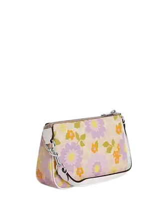 Coach Nolita 19 In Signature Canvas With Floral Print Sand