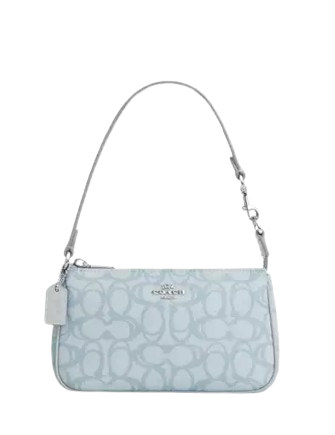 Coach Nolita 19 In Sketch Signature Canvas Ice Blue