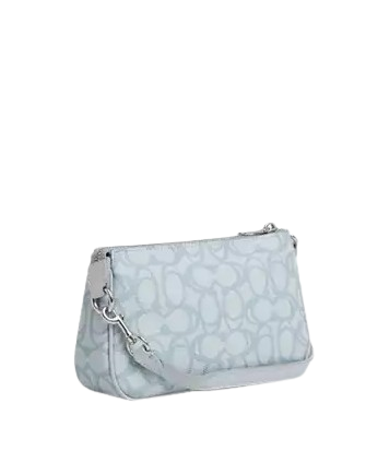 Coach Nolita 19 In Sketch Signature Canvas Ice Blue