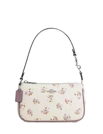 Coach Nolita 19 With Floral Print Chalk