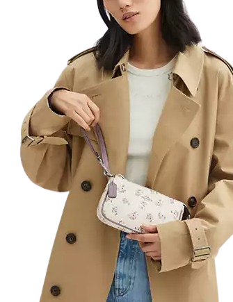 Coach Nolita 19 With Floral Print Chalk