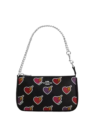 Coach Nolita 19 With Heart Bolt Print Black