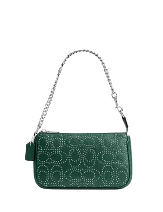 Coach Nolita 19 With Signature Rivets Emerald Green