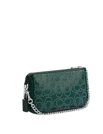Coach Nolita 19 With Signature Rivets Emerald Green