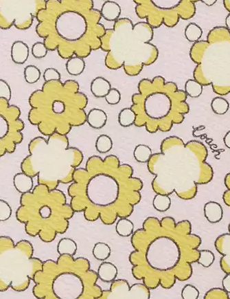 Coach Notebook With Floral Print Lilac