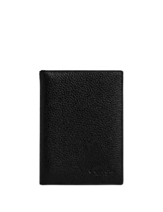 Coach Passport Card Case Black