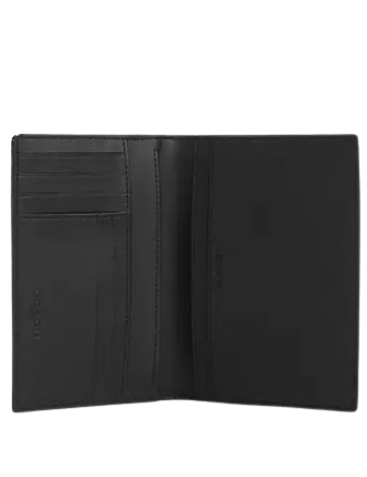 Coach Passport Card Case In Signature Canvas With Patches Charcoal