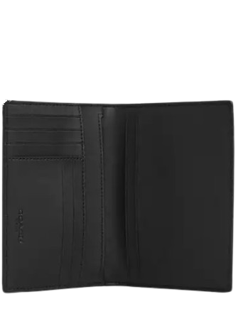 Coach Passport Card Case In Signature Canvas With Patches Tan