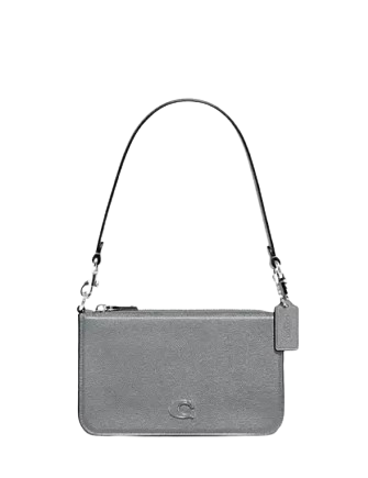 Coach Pouch Bag Grey Blue