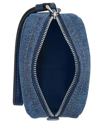 Coach Pouch Wristlet Indigo
