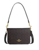 Coach Quinn Bag In Signature Canvas Walnut Black
