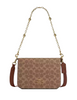 Coach Quinn Bag In Signature Canvas With Floral Chain Tan Brown