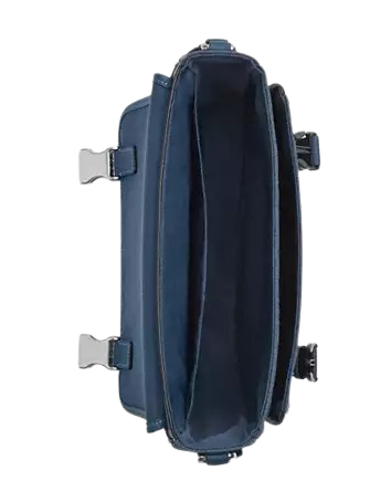 Coach Racer Messenger In Signature Jacquard Dark Denim