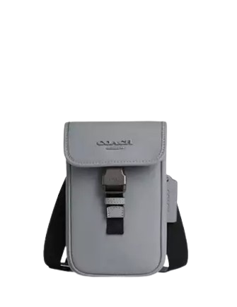 Coach Outlet Racer Phone Crossbody Bag Men s Bags Grey